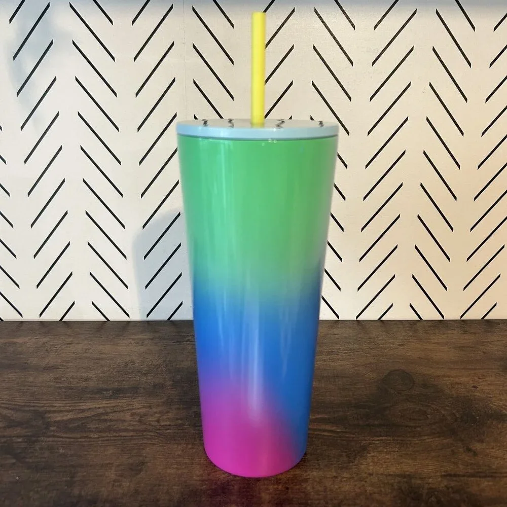 Starbucks 2023 Summer Ombre Prism Gradient Stainless Steel Hot Cold Tumbler 24oz